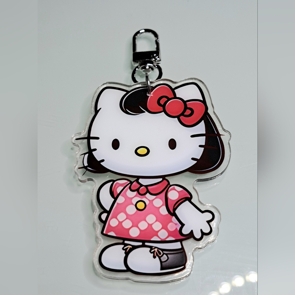 Sanrio Hello Kitty as Lucy from Peanuts Keychain Purse Backpack Charm Clip